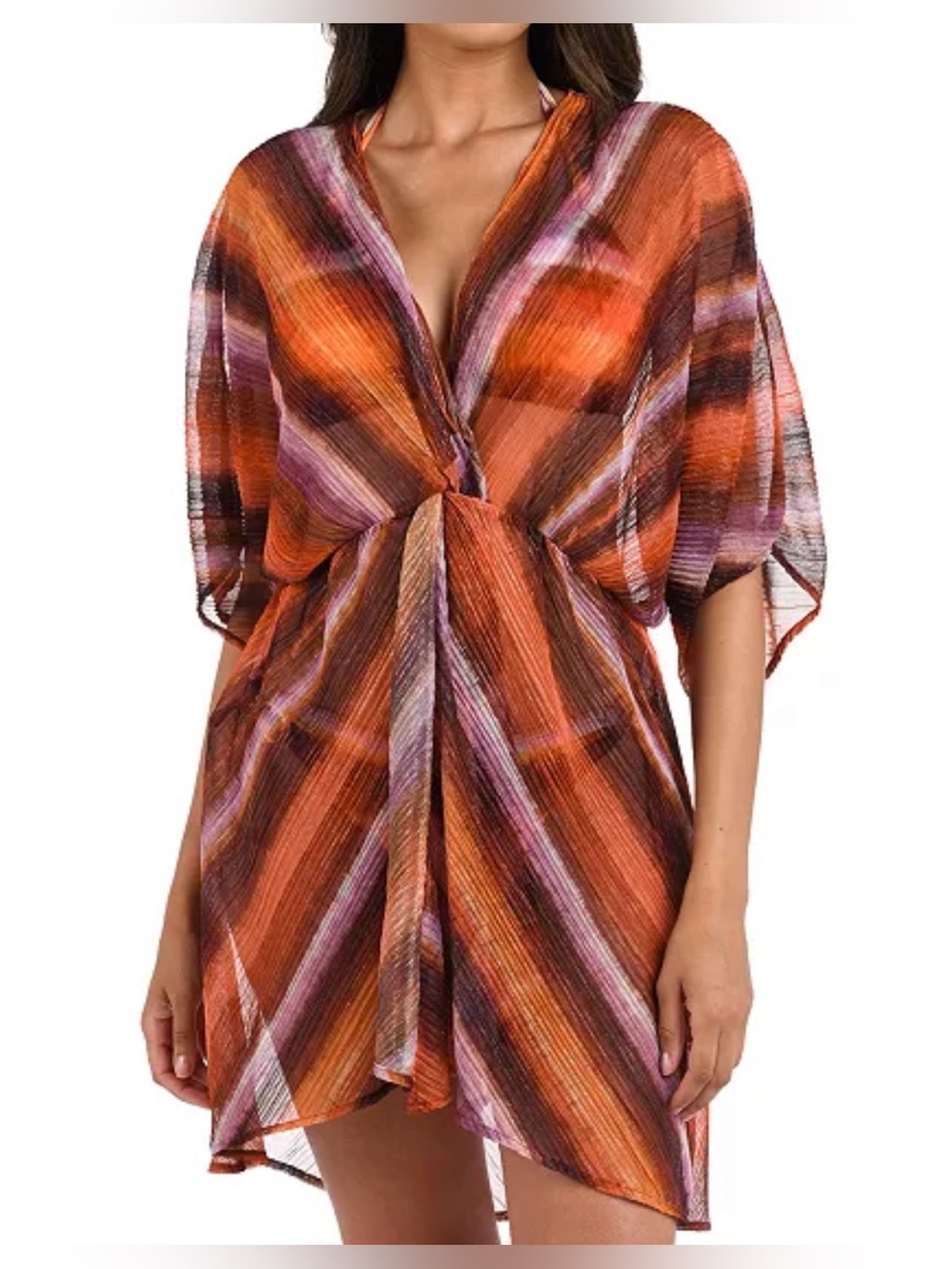 La Blanca Horizon Twist Wrap Cover-Up - L/XL